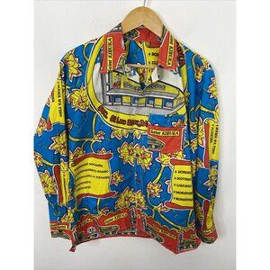 Vintage Saint Kibuka St Luc Banabakintu Men M/L Colorful Shirt Africa Catholic